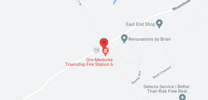 map of 5 MOONSTONE Road W